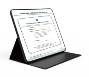 The COO Burnout Recovery Roadmap on a tablet. Download yours today